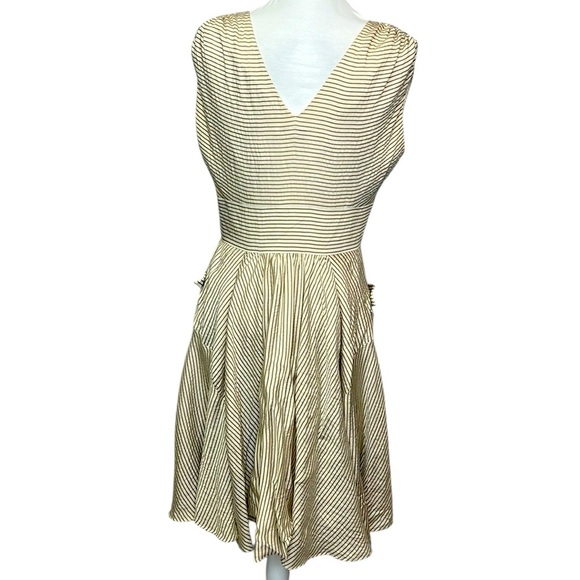 Calvin Klein Striped Cream Dress - Picture 6 of 6